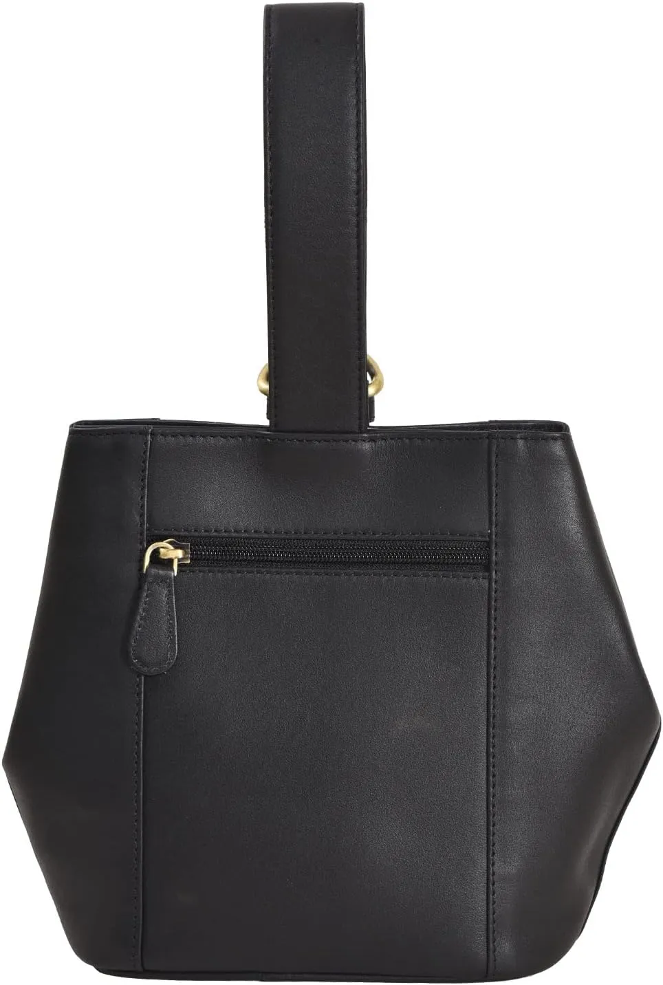 Party Wrist bag For Womens Nappa Flat Genuine Leather with Dual Secure Magnetic Buckel Closure & Makeup Mirror