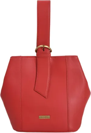 Party Wrist bag For Womens Nappa Flat Genuine Leather with Dual Secure Magnetic Buckel Closure & Makeup Mirror