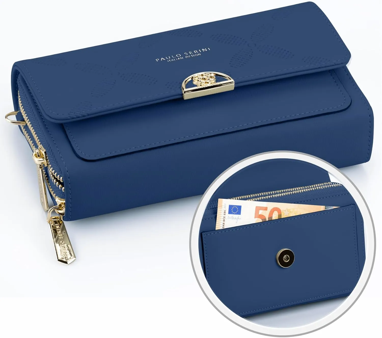 PAULO SERINI® Crossbody bag for Women - Phone Wallet Clutch Handbag - Women’s Wristlet Purses - Birthday Gifts for Women