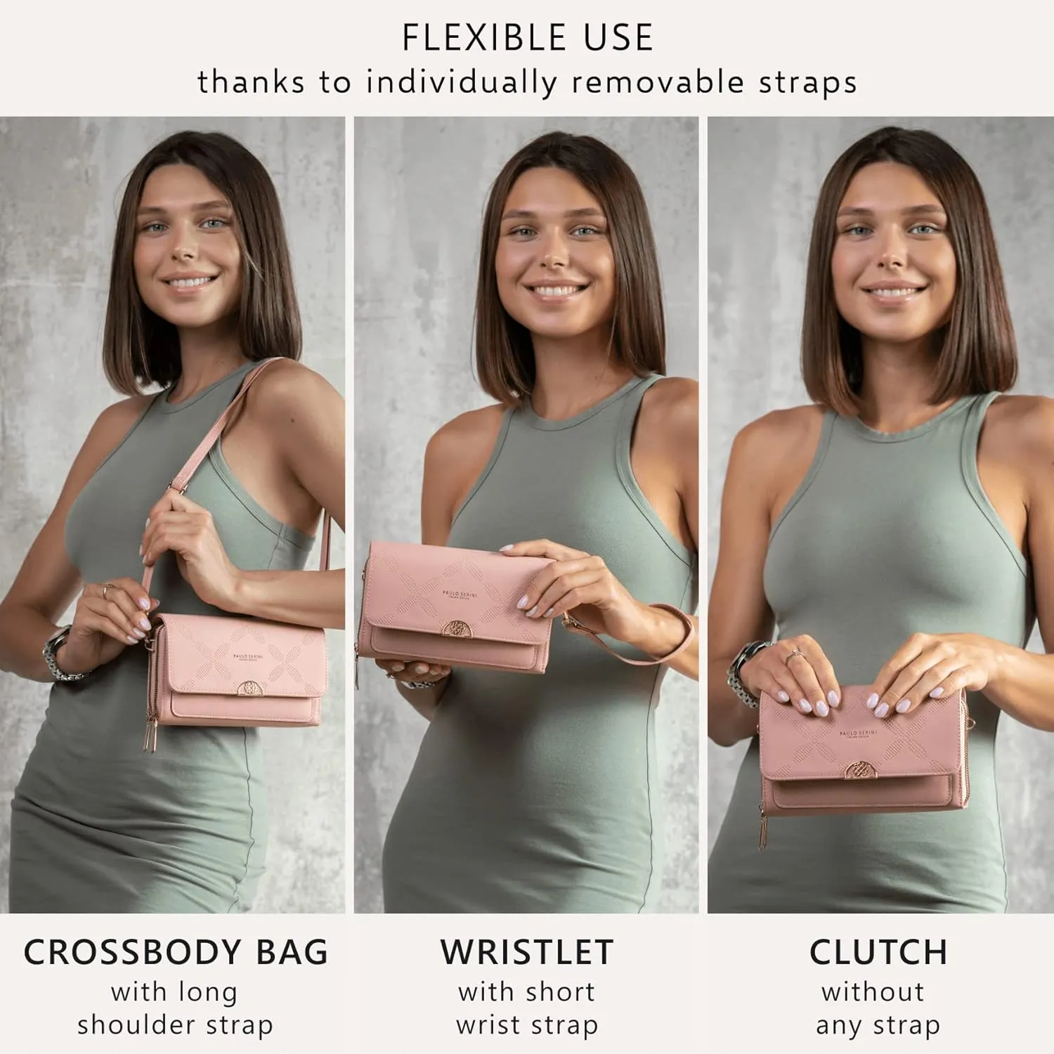 PAULO SERINI® Crossbody bag for Women - Phone Wallet Clutch Handbag - Women’s Wristlet Purses - Birthday Gifts for Women
