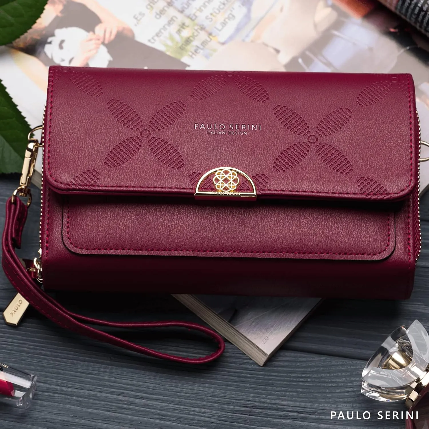 PAULO SERINI® Crossbody bag for Women - Phone Wallet Clutch Handbag - Women’s Wristlet Purses - Birthday Gifts for Women
