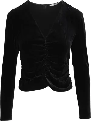 Pelona Stretch-Velvet Top