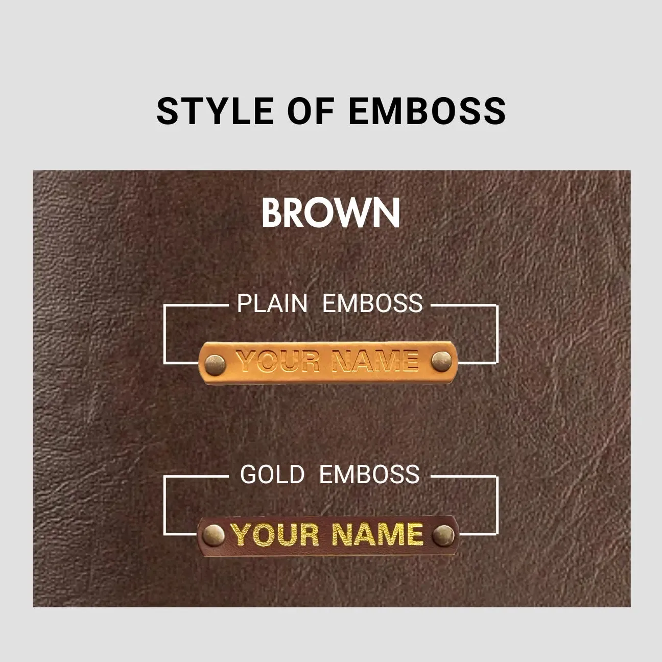 PERSONALISED MINI TRAVEL POUCH - BROWN