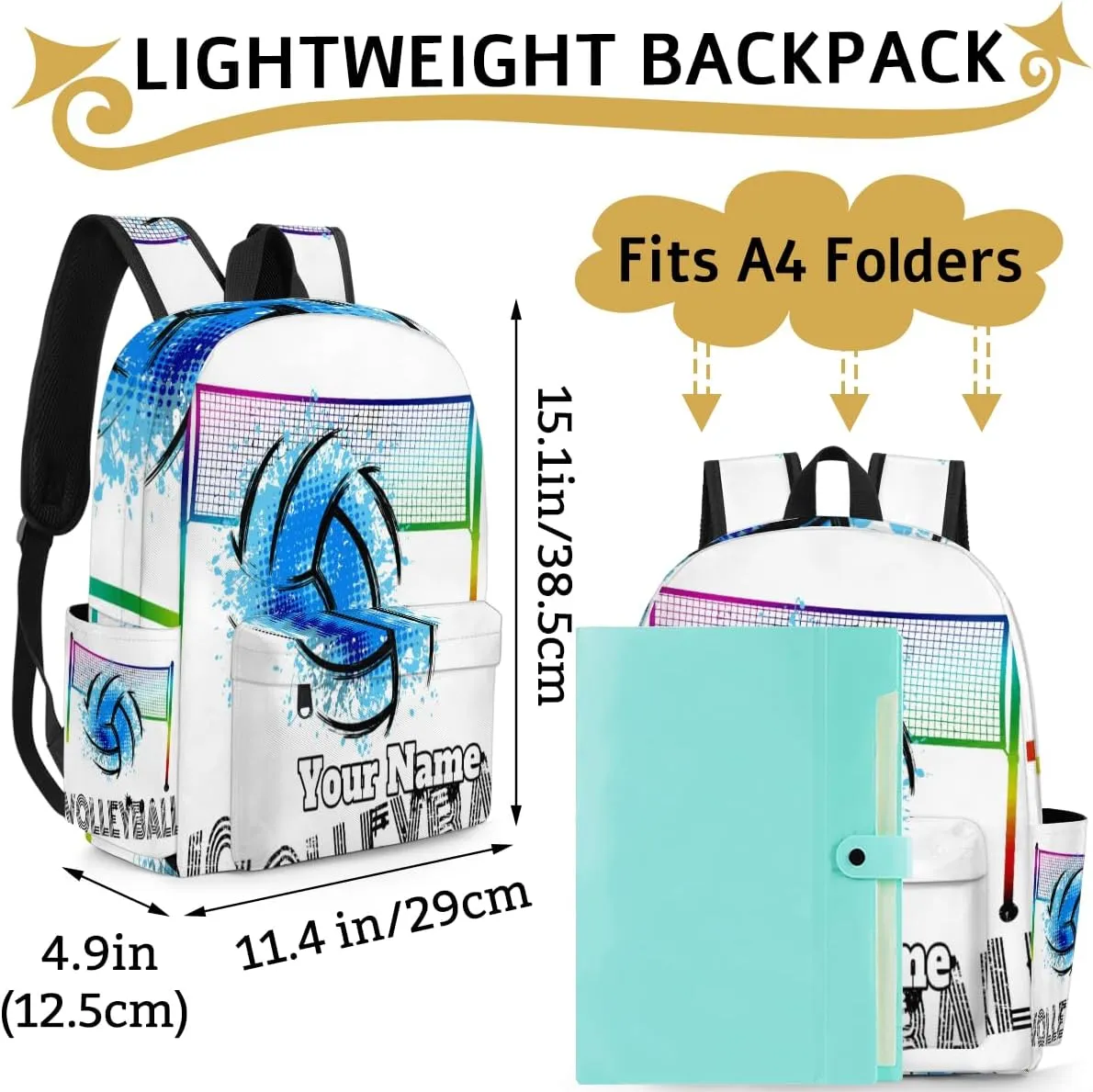 Personalized Football Preschool Toddler Backpack for Boys Girls Custom Kids Name Small Bookbags Kindergarten Elementary Backpack, Sports