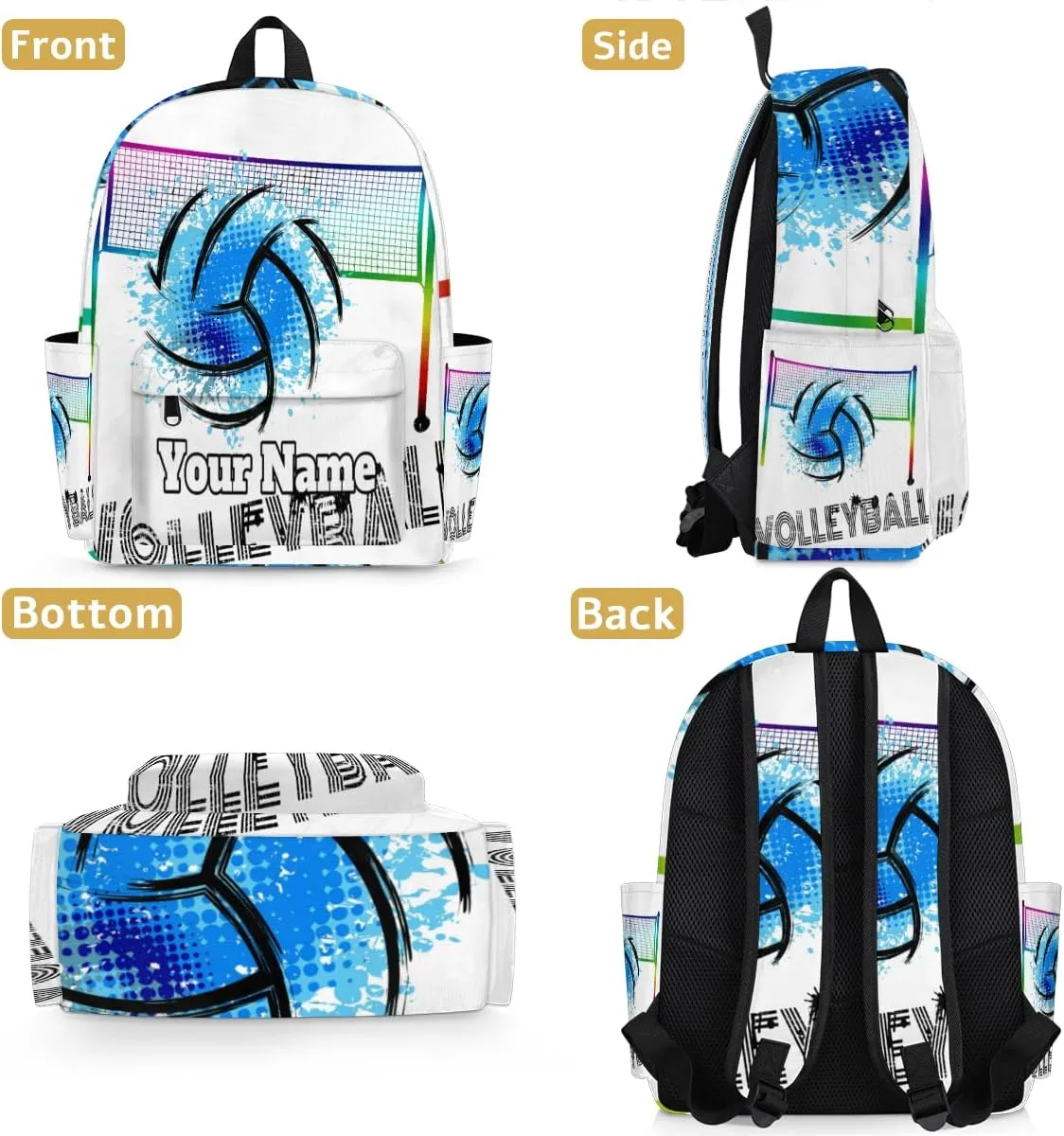 Personalized Football Preschool Toddler Backpack for Boys Girls Custom Kids Name Small Bookbags Kindergarten Elementary Backpack, Sports