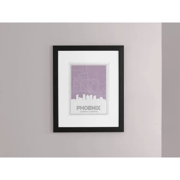 Phoenix, Arizona road map and skyline | Handshake