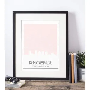 Phoenix, Arizona road map and skyline | Handshake