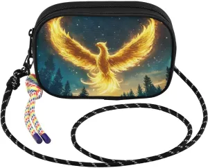 Phoenix Forest Fly Crossbody Bag for Women Cell Phone Purses Women's Small Shoulder Handbags Wallet Purse with Strap