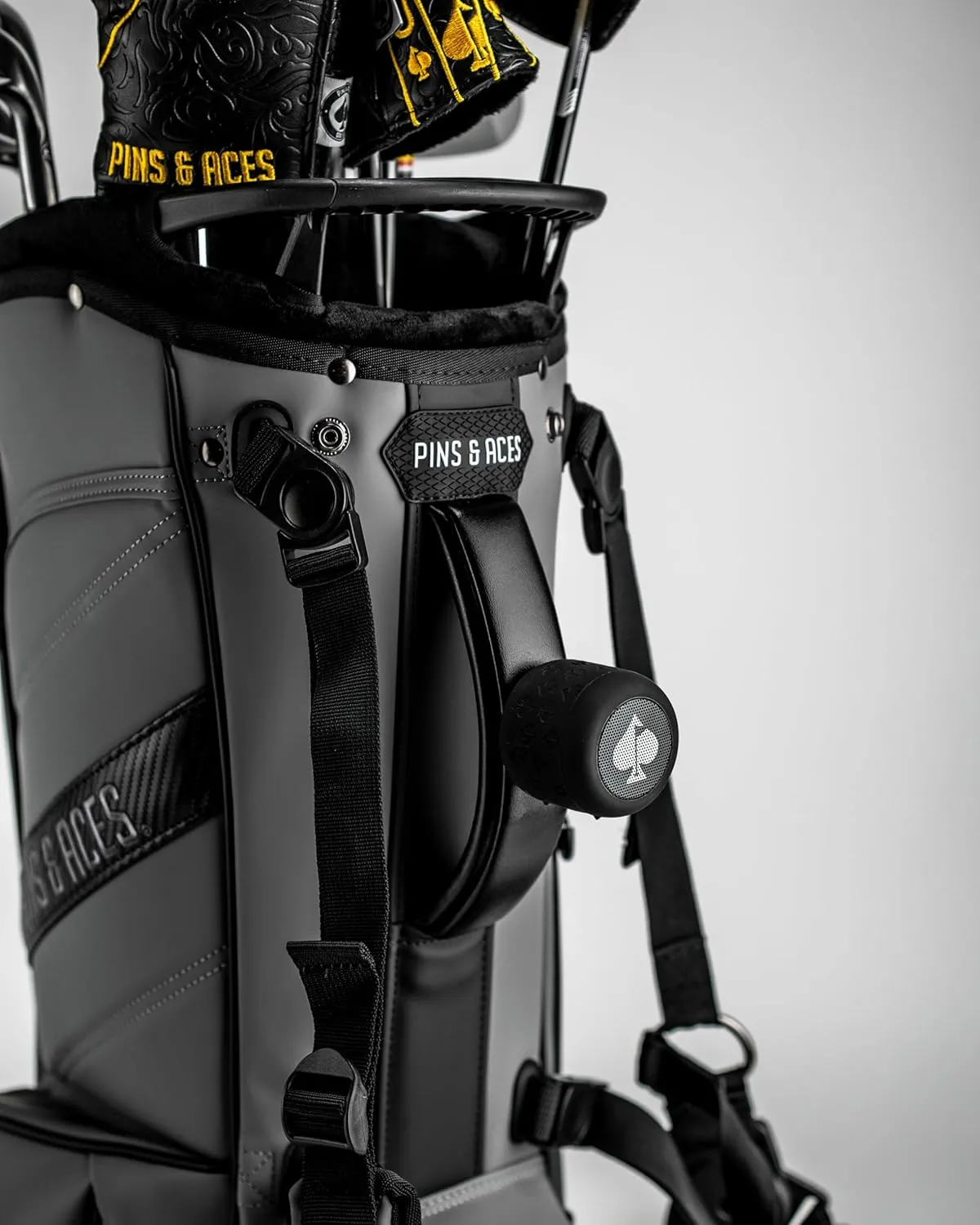 Pins & Aces Player Preferred Golf Bag - Premium Design, Lightweight Golf Bag with Stand - Velvet-Lined 5-Way Club Divider System