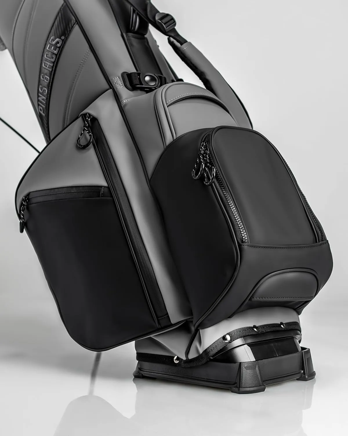 Pins & Aces Player Preferred Golf Bag - Premium Design, Lightweight Golf Bag with Stand - Velvet-Lined 5-Way Club Divider System