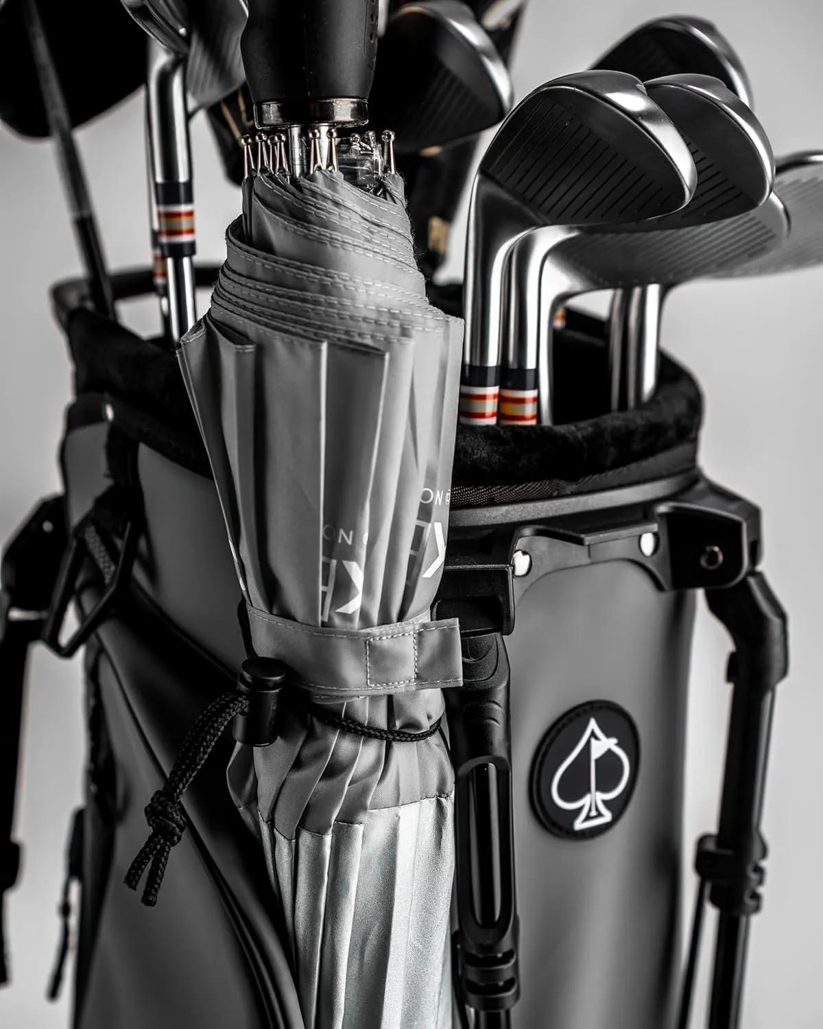 Pins & Aces Player Preferred Golf Bag - Premium Design, Lightweight Golf Bag with Stand - Velvet-Lined 5-Way Club Divider System