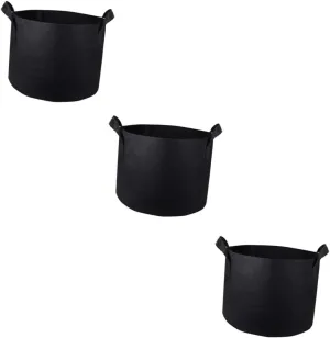 Planting Supply 3-Piece Planting Bag Set Non-Woven Grow Bags for Vegetable Planting Handle Easy to Use and Decorative