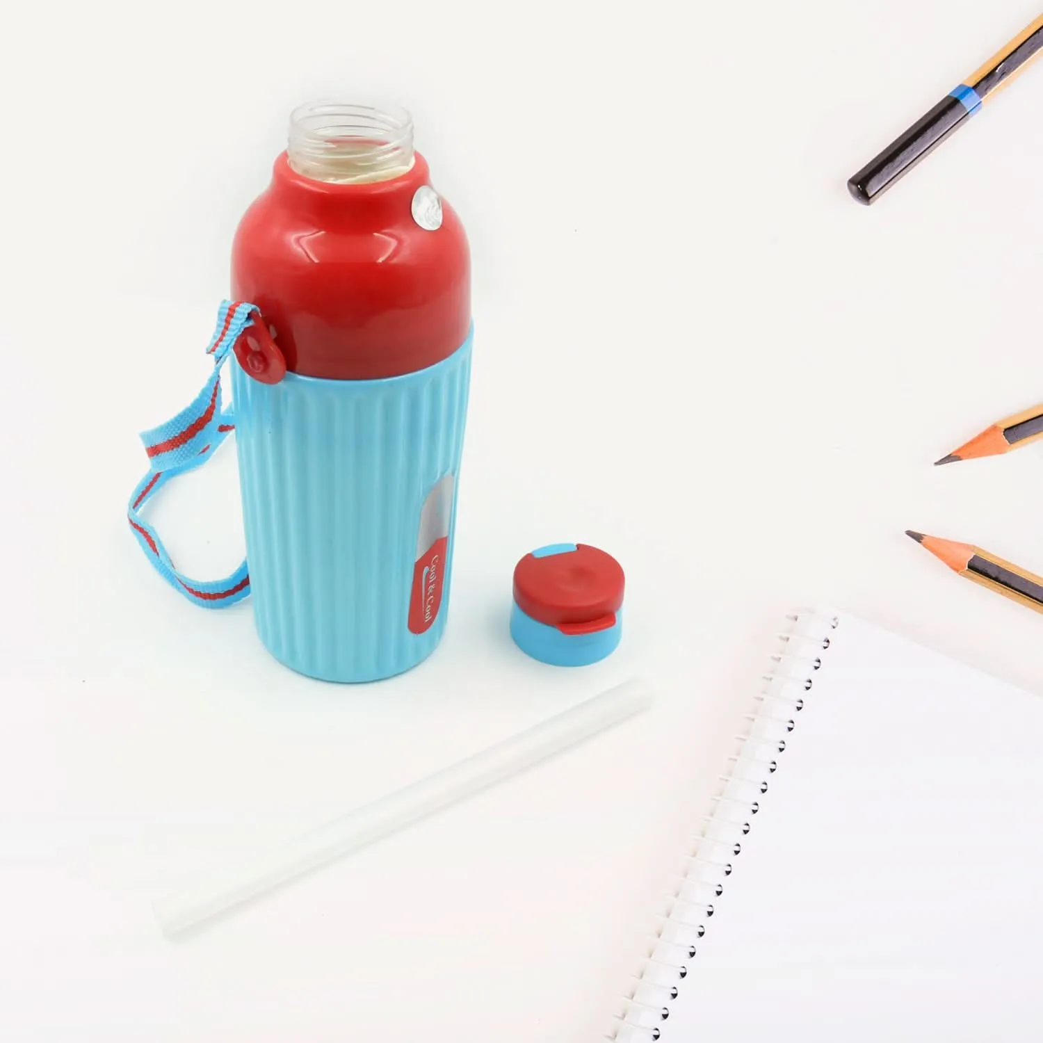 Plastic Sports Insulated Water Bottle With Dori Easy To Carry High Quality Water Bottle Bpa-free  Leak-proof For Kids School For Fridge Office Sports School Gym Yoga (1 Pc 500ml)