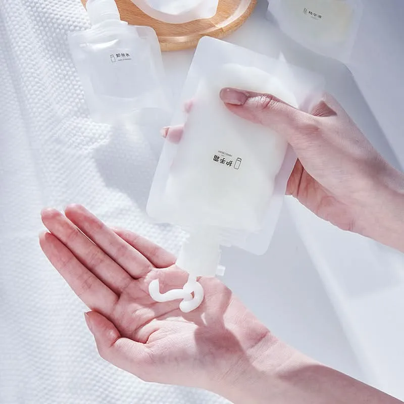 Portable Shampoo & Lotion Squeeze Bags for Business Trips & Travel