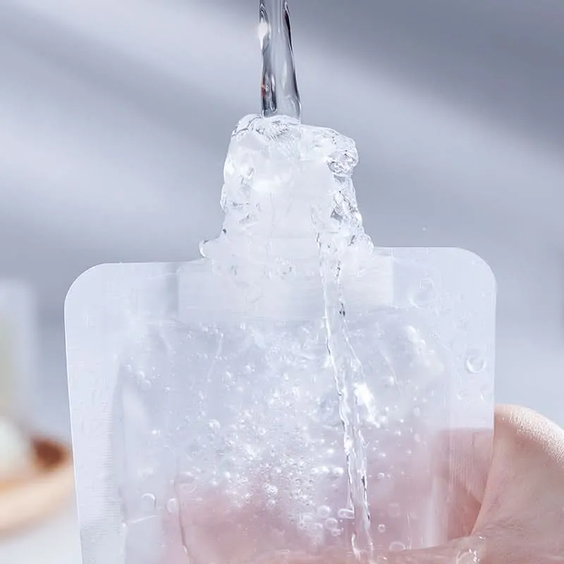 Portable Shampoo & Lotion Squeeze Bags for Business Trips & Travel