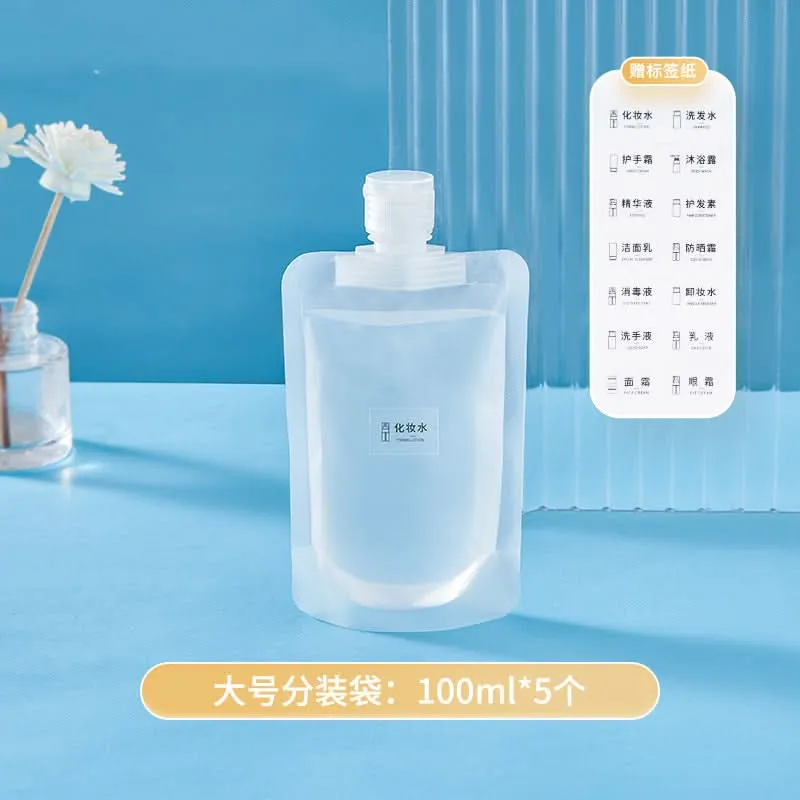 Portable Shampoo & Lotion Squeeze Bags for Business Trips & Travel
