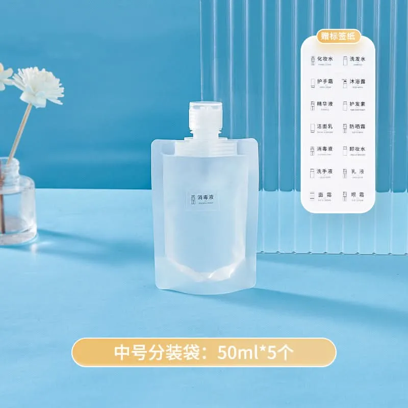 Portable Shampoo & Lotion Squeeze Bags for Business Trips & Travel