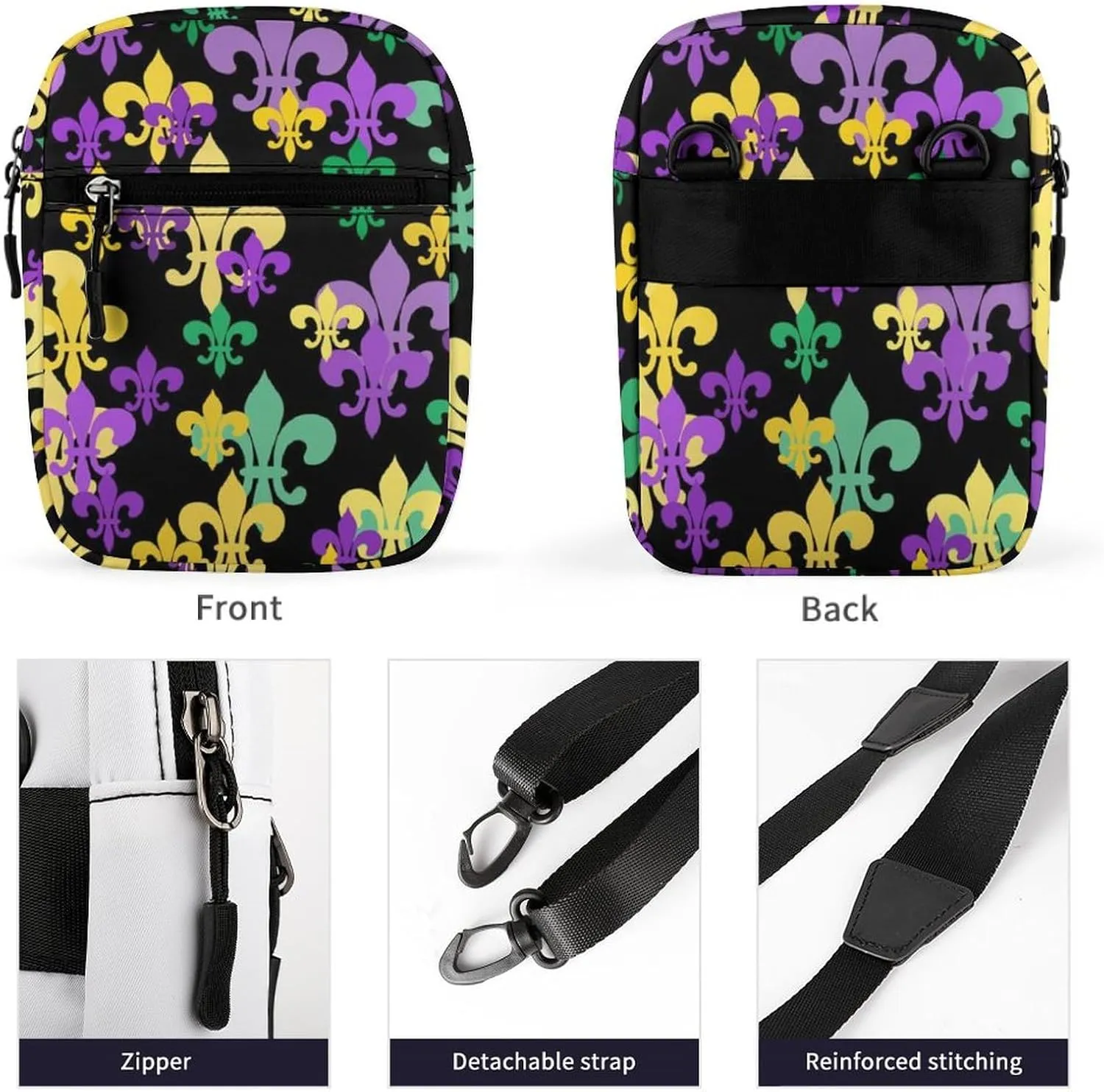Portable Small Crossbody Bag for Women Men, Casual Mini Cell-phone Pouch Travel Shoulder Bag