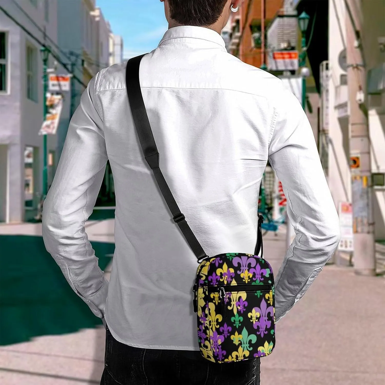 Portable Small Crossbody Bag for Women Men, Casual Mini Cell-phone Pouch Travel Shoulder Bag