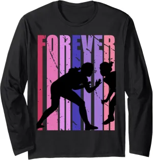 Pretty Kids Forever Wrestling Bday Wrestler Vintage Long Sleeve T-Shirt