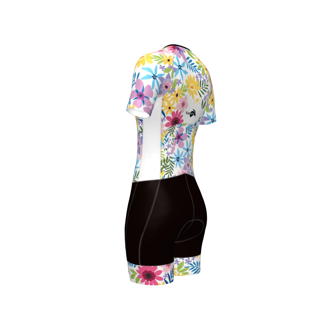 PRIMA 2 LD AERO WOMEN'S WHITE FLOWERS TRISUIT