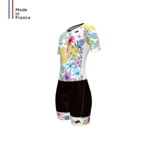 PRIMA 2 LD AERO WOMEN'S WHITE FLOWERS TRISUIT