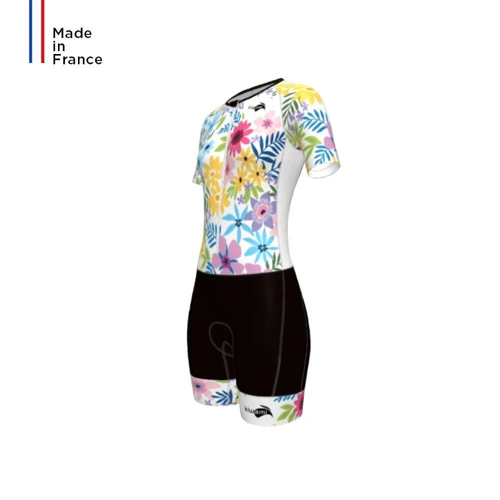 PRIMA 2 LD AERO WOMEN'S WHITE FLOWERS TRISUIT