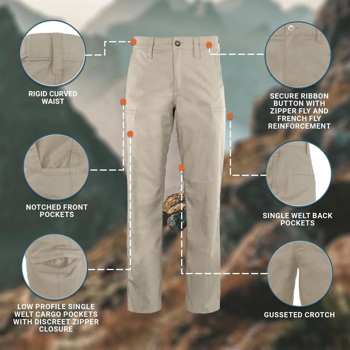 Propper Mens Kinetic Slick Work Utility Pants
