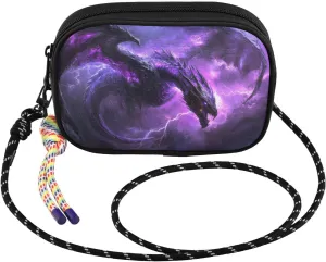 Purple Dragon Thunderstorm Crossbody Bag for Women Cell Phone Purses Women's Small Shoulder Handbags Wallet Purse with Strap