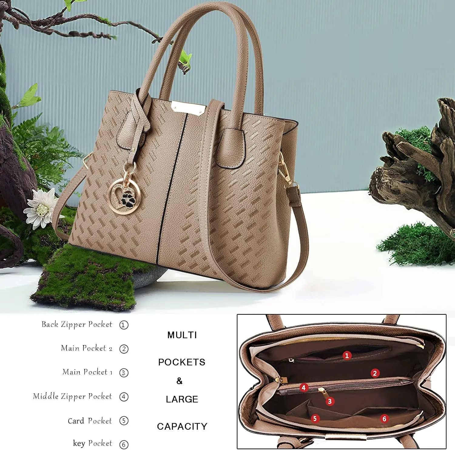 Purses and Handbags for Women Shoulder Tote Bags Top Handle Satchel