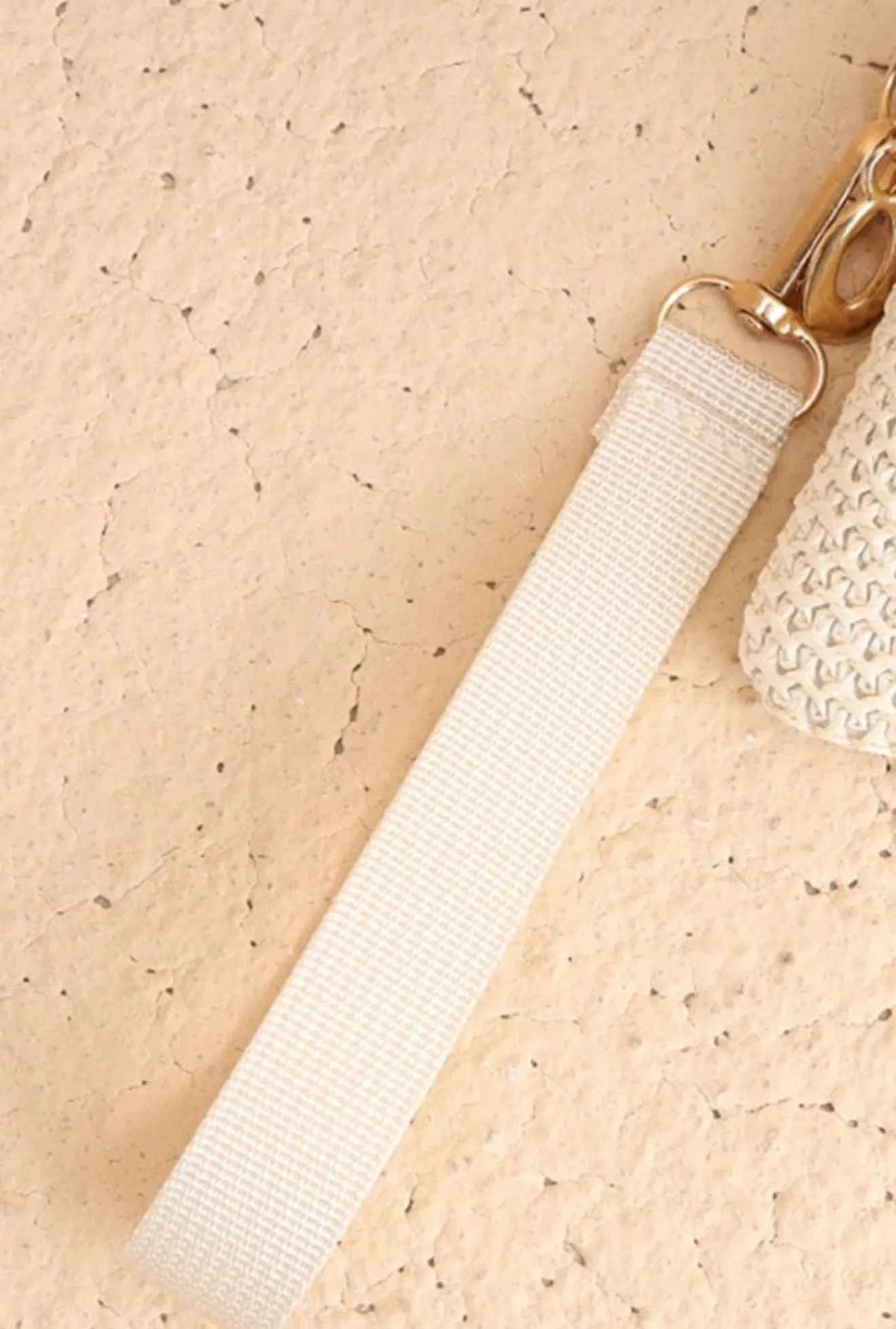 "Sugar Beach" (ivory) wristlet wallet bag
