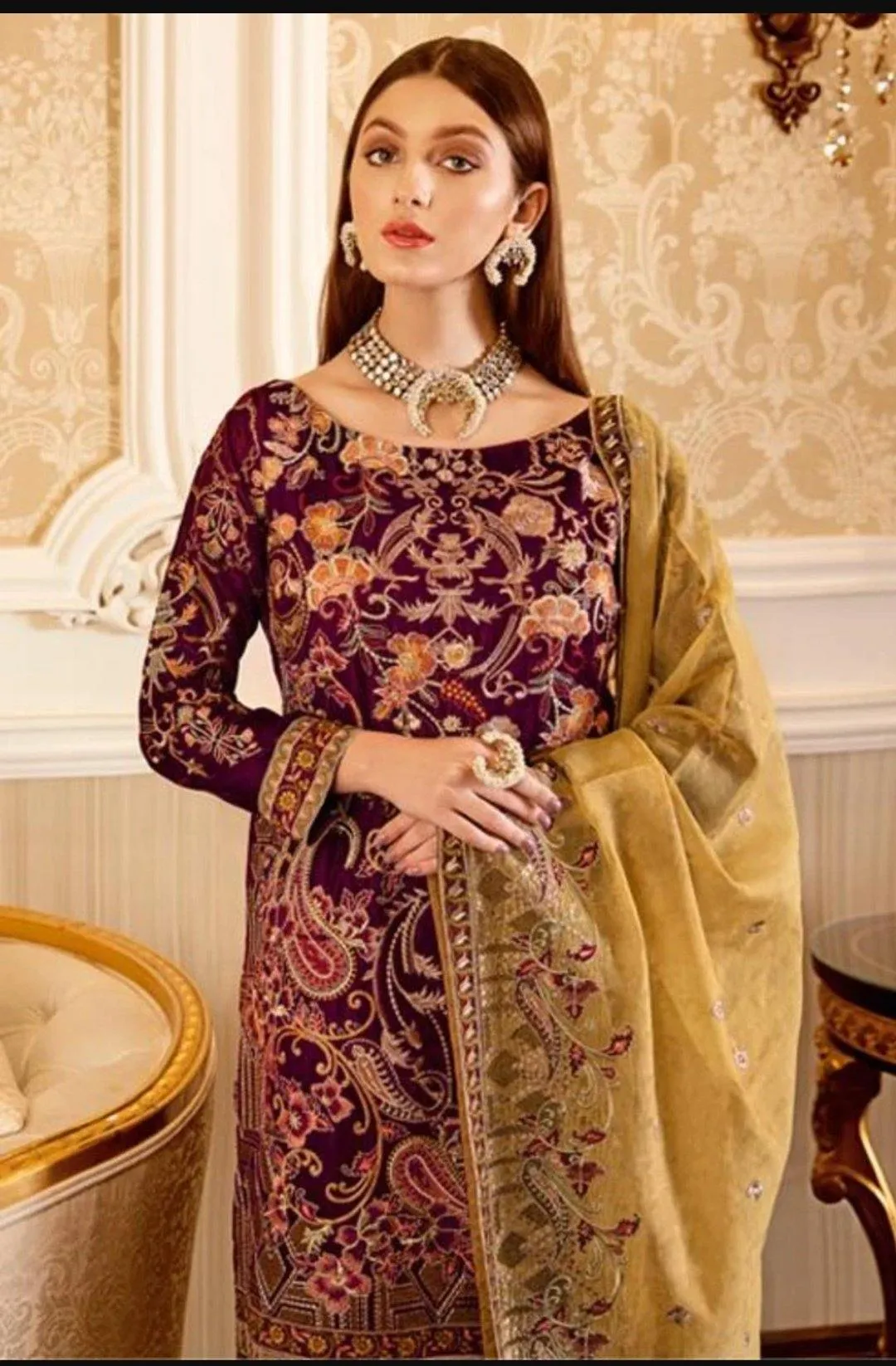 Ramsha Velvet/Luxury/V-103