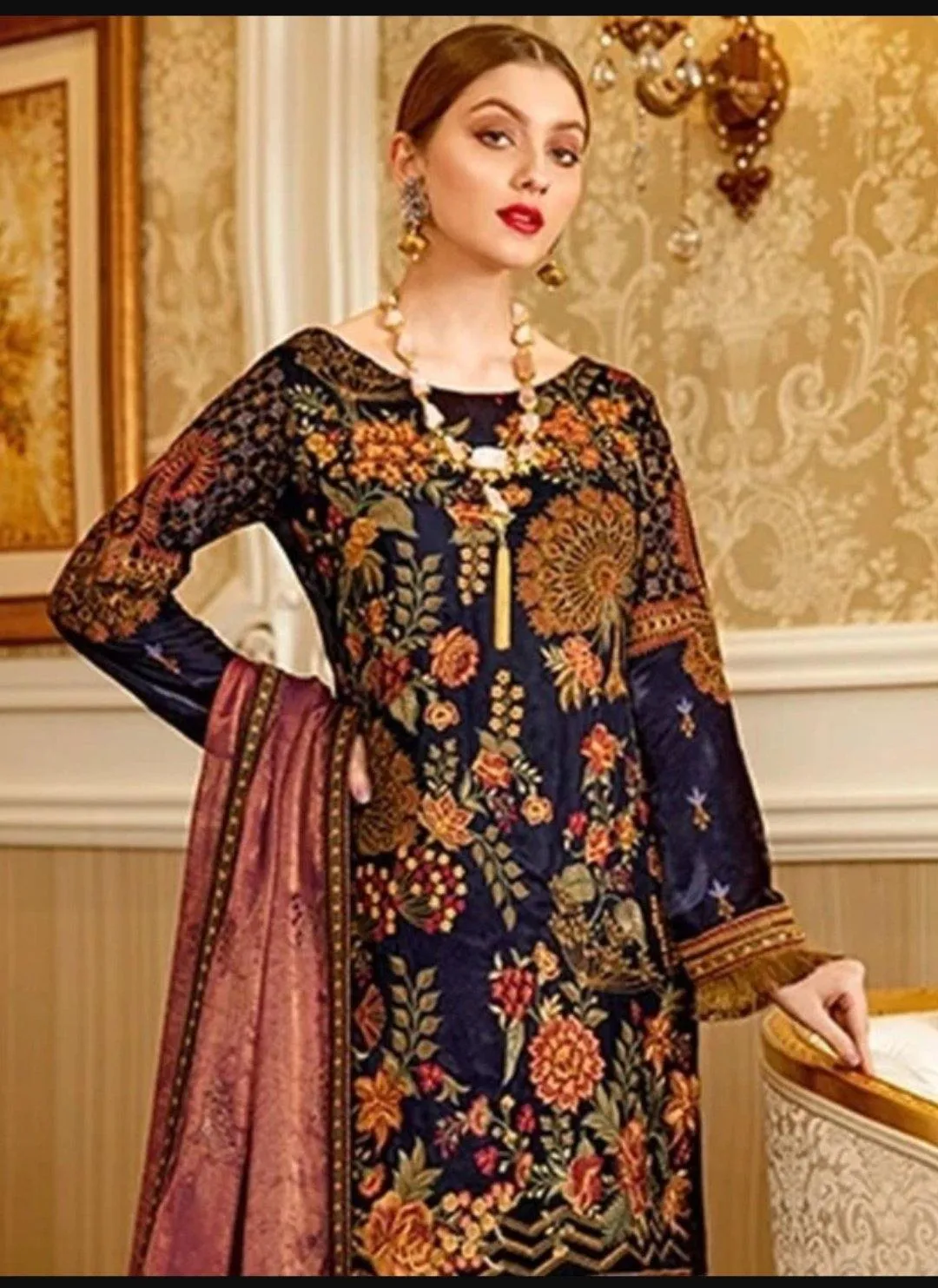 Ramsha Velvet/Luxury/V-104