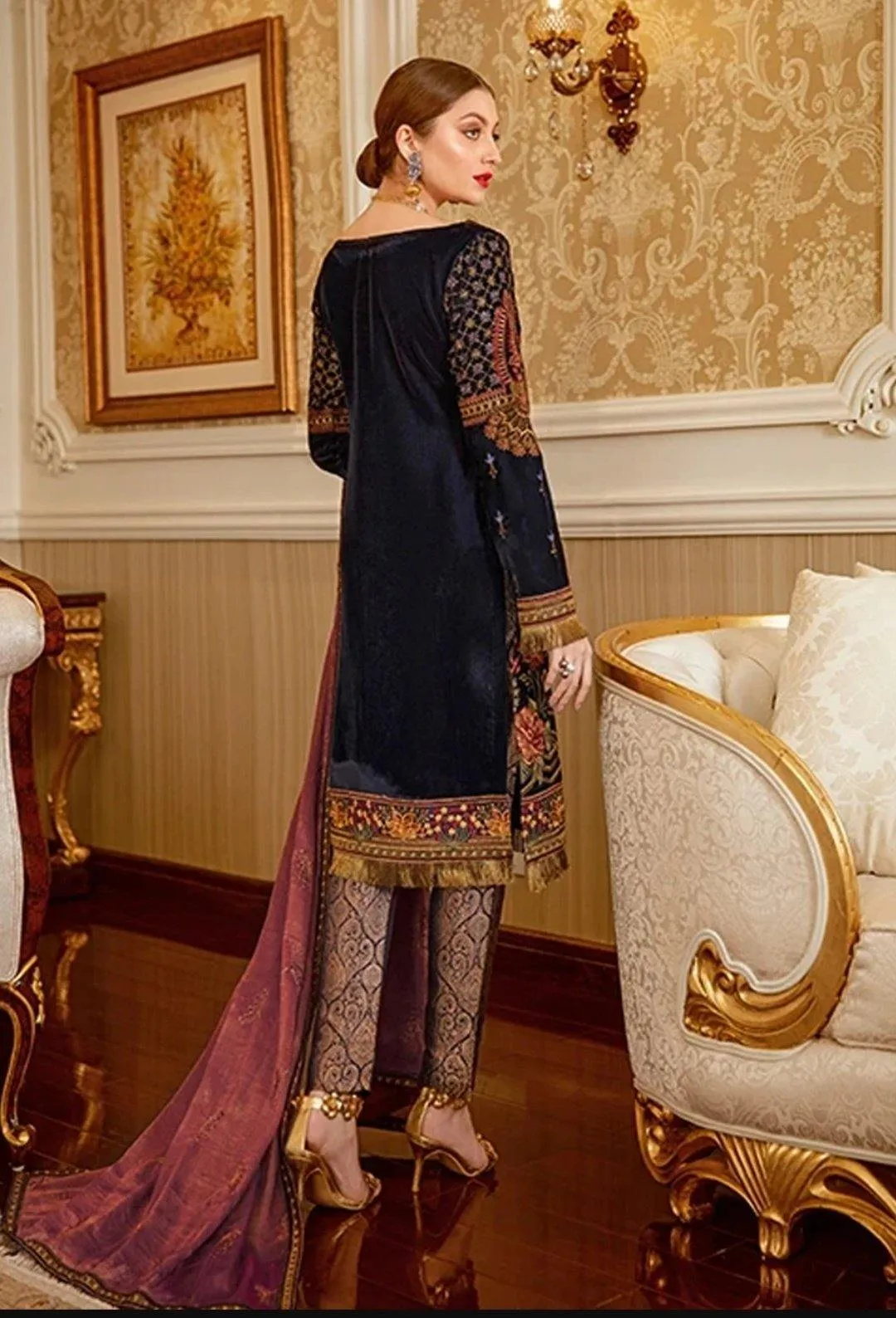 Ramsha Velvet/Luxury/V-104