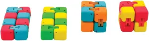 Raymond Geddes Infinity Cube Erasers (Pack of 24) - Colorful Stress Relieving Erasers for Kids - Perfect for Birthday Party Favors and School Supplies