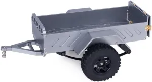 RC Car Parts Compatible with TRX4M for Defender for Bronco K10 for SCX24 for FMS Utility Trailer with Ball Head Tool for Small 1/18 1/24 RC Crawler Car(Gray)