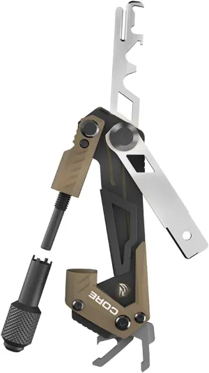 Real Avid Gun Multi Tool CORE: Tactical Rifle Tool & EDC Tools, Gun Accessories & Utility Tool Kit for Gun Maintenance, Includes Carbon Removal Tool & Front Sight Adjuster