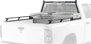 RealTruck Backrack Hardware Kit for use w/ 21" Toolbox, Black, No Drill | 30108TB | Fits 2000-2007 Toyota Tundra