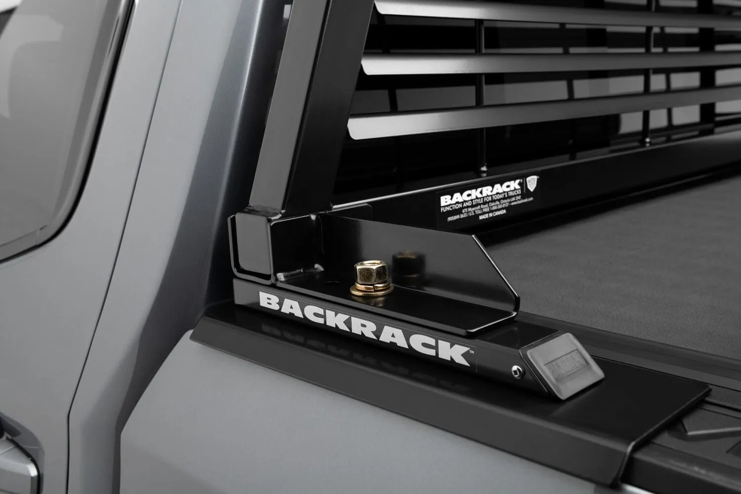 RealTruck Backrack Hardware Kit for use w/Low-Profile Tonneau, Black, No Drill | 40112 | Fits 2004-2014 Ford F-150