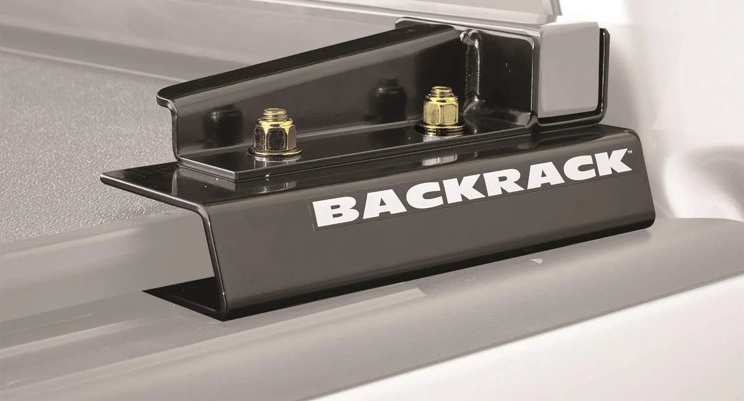 RealTruck Backrack Hardware Kit for use w/Wide-Top Tonneau, Black, No Drill | 50112 | Fits 2004-2014 Ford F-150