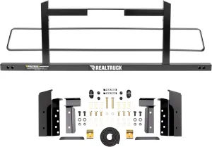 RealTruck Backrack Hardware Kit for use w/Wide-Top Tonneau, Black, No Drill | 50327 | Fits 2015-2023 Toyota Tacoma; 2005-2015 Toyota Tacoma w/Utility Track System