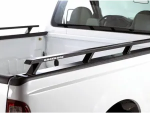 RealTruck Backrack Side Rails to use w/ 21" Toolbox | Black, No Drill | 65567TB | Fits 2019-2025 RAM 1500 w/ 6.5' Bed Without RAMbox Cargo MGMT