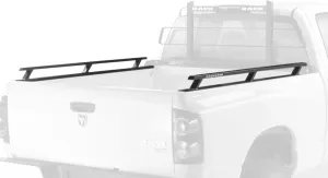 RealTruck Backrack Side Rails to use w/Standard Bed | Black, No Drill | 80519 | Fits 2007-2013 Chevrolet/GMC Silverado/Sierra 1500; 2007-2014 Chevrolet/GMC Silverado/Sierra 2500/3500 HD