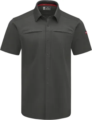 Red Kap Men's Snap Front Jersey Short Sleeve Work Shirt
