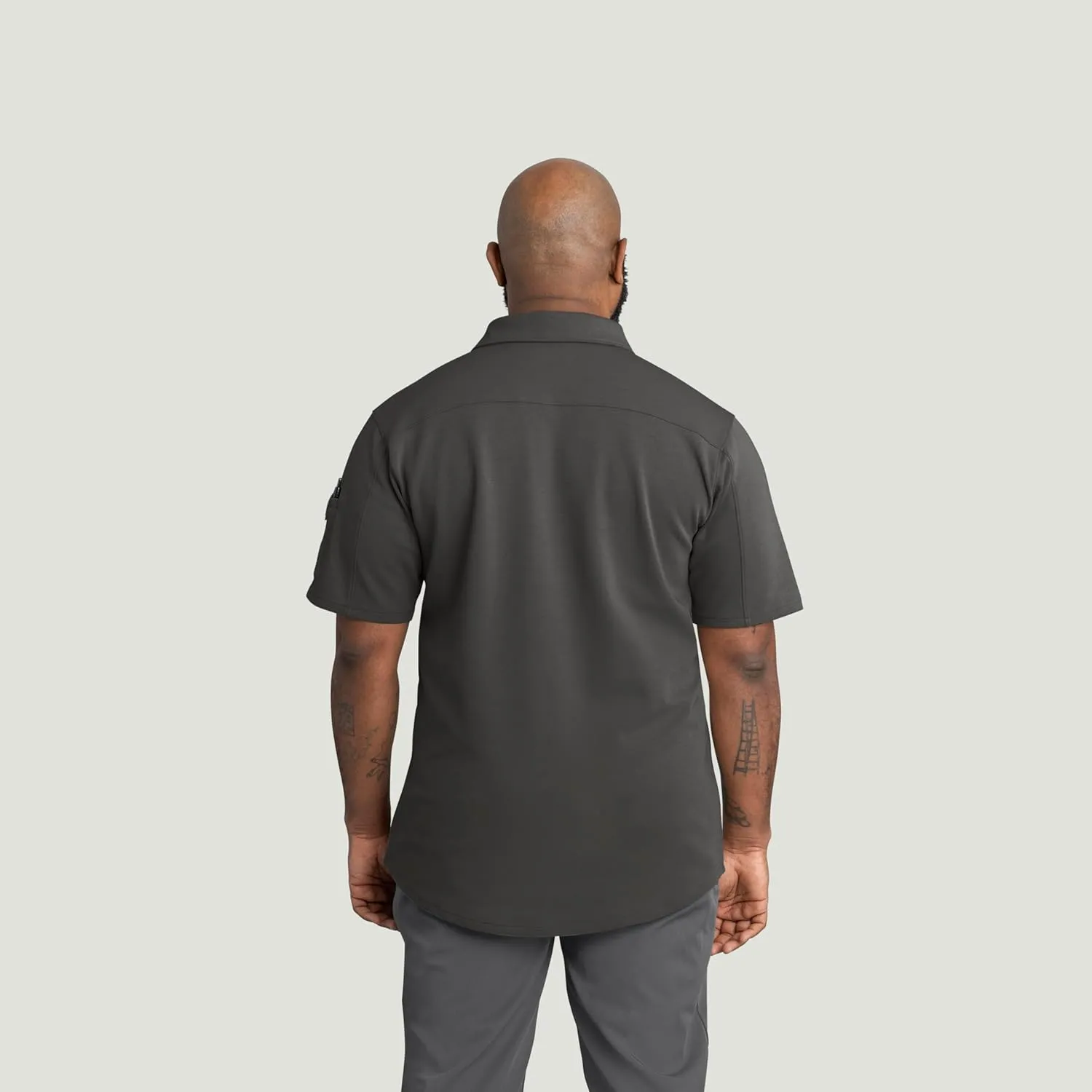 Red Kap Men's Snap Front Jersey Short Sleeve Work Shirt