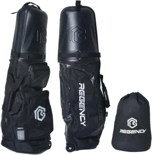 Regency ABS Golf Hard Case Travel Bag - Airline Approved, Wheels, 6 Pockets (ABS Cover, 7mm Pad, 3-Layer Protection)