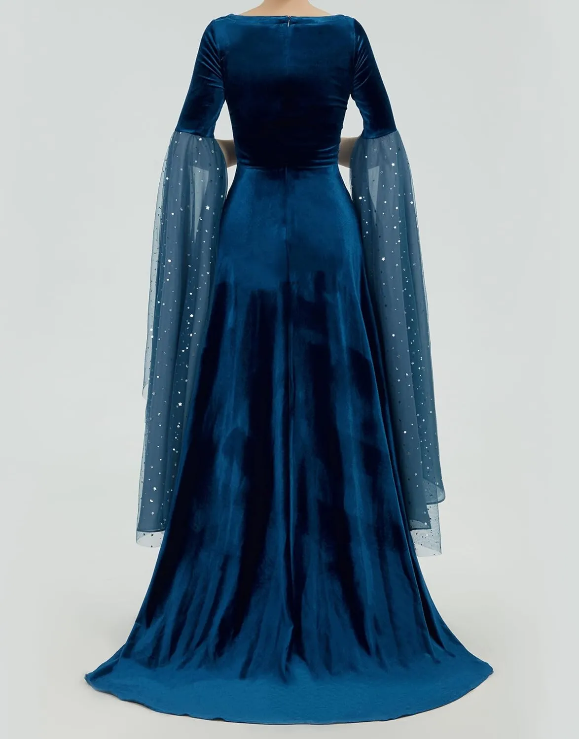 Renaissance Dress Women Retro Elegant Velvet Gown Medieval Dress Fantasy Medieval Costume