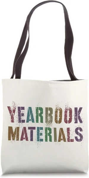 Retro EDITOR CREW Yearbook Literary Club School Publication Tote Bag