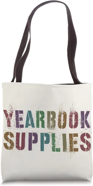 Retro YEARBOOK STAFF Literary Club School Publication Nerd Tote Bag