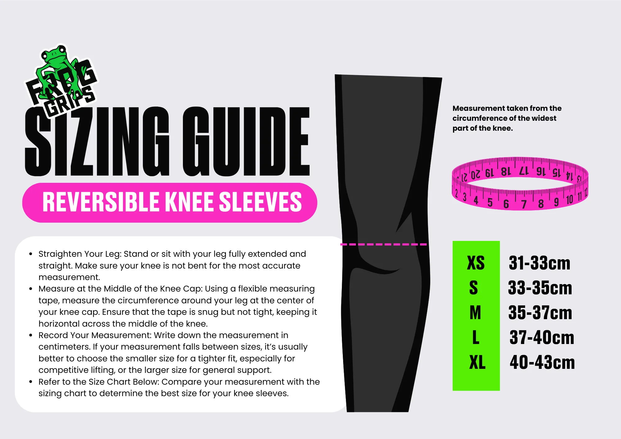 Reversible Knee Sleeves - Green